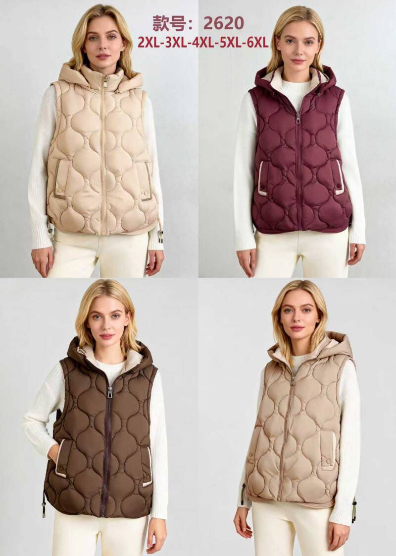 Kamizelki damskie Roz 2XL-6XL, Mix Kolor .Paczka 5 szt 1